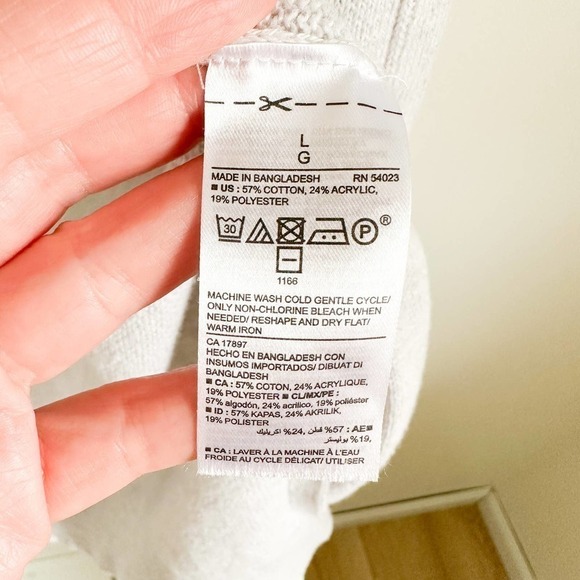 Old Navy Light Gray Long Duster Open Cardigan Sweater sz Large - Picture 8 of 8